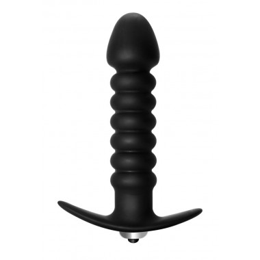 АНАЛЬНАЯ ПРОБКА С ВИБРАЦИЕЙ TWISTED ANAL PLUG BLACK 