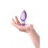 АНАЛЬНАЯ ВТУЛКА SEXUS GLASS, СТЕКЛО, ФИОЛЕТОВАЯ, 10 СМ, Ø 4 СМ