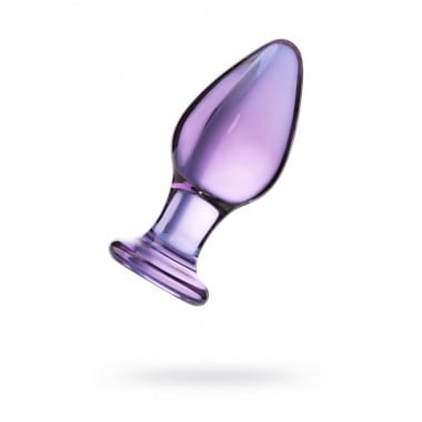 АНАЛЬНАЯ ВТУЛКА SEXUS GLASS, СТЕКЛО, ФИОЛЕТОВАЯ, 10 СМ, Ø 4 СМ