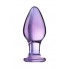 АНАЛЬНАЯ ВТУЛКА SEXUS GLASS, СТЕКЛО, ФИОЛЕТОВАЯ, 10 СМ, Ø 4 СМ