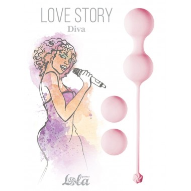 НАБОР ВАГИНАЛЬНЫХ ШАРИКОВ LOVE STORY DIVA TEA ROSE