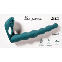 ВИБРОНАСАДКА ДЛЯ ДВОЙНОГО ПРОНИКНОВЕНИЯ PURE PASSION FARNELL GREEN 