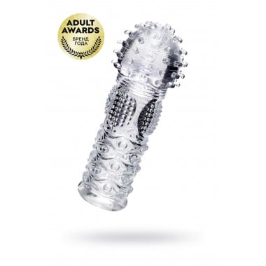 НАСАДКА НА ПАЛЕЦ A-TOYS HICKS, TPE, ПРОЗРАЧНЫЙ 8,5 СМ