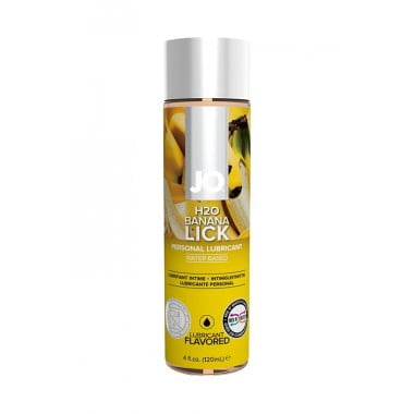 Вкусовой лубрикант Банан JO Flavored Banana Lick, 4 oz - 120 мл.