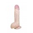ФАЛЛОИМИТАТОР НЕОСКИН НА ПРИСОСКЕ FLEX & FIX SISTEM LOVETOY,TPR, ТЕЛЕСНЫЙ, 21 СМ