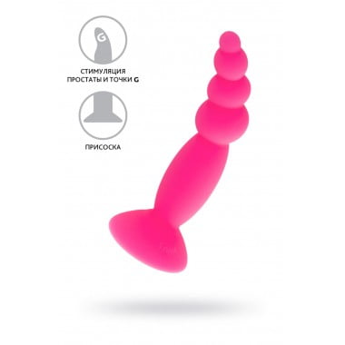 АНАЛЬАЯ ВТУЛКА A-TOYS BY TOYFA HILD, СИЛИКОН, РОЗОВЫЙ, 11 СМ