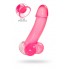 РЕАЛИСТИЧНЫЙ ФАЛЛОИМИТАТОР A-TOYS BY TOYFA FUSH, TPE, РОЗОВЫЙ, 18 СМ
