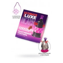 Презервативы Luxe, black ultimate, «Реактивный трезубец», шоколад, 18 см, 5,2 см, 1 шт.