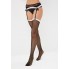 Чулки с поясом и белой окантовкой (Sense) S/M
