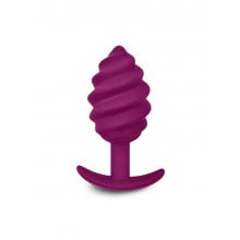 Gvibe Gplug Twist 2 Raspberry витая силиконовая анальная пробка для ношения, 10.5х3.9 см