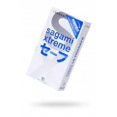 ПРЕЗЕРВАТИВЫ SAGAMI, XTREME, ULTRASAFE, ЛАТЕКС, 19 СМ, 5,2 СМ, 10 ШТ.
