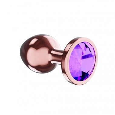 АНАЛЬНАЯ ПРОБКА DIAMOND AMETHYST SHINE S РОЗОВОЕ ЗОЛОТО