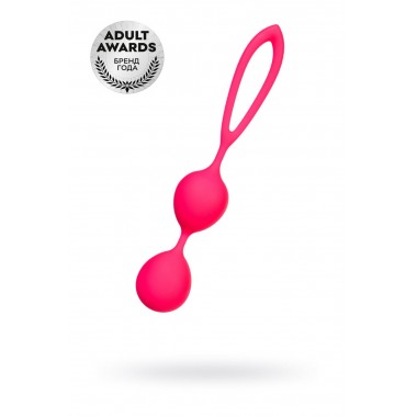 ВАГИНАЛЬНЫЕ ШАРИКИ A-TOYS BY TOYFA, СИЛИКОН, РОЗОВЫЕ, Ø 3,1 СМ