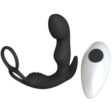 Массажер простаты с пультом ДУ Taurus, цвет черный (INFINITE MEN)