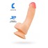 Реалистичный фаллоимитатор RealStick Nude Nash, PVC, телесный, 18 см