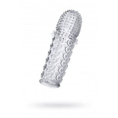 НАСАДКА РЕЛЬЕФНАЯ TOYFA, TPE , ПРОЗРАЧНЫЙ, 13,5 СМ