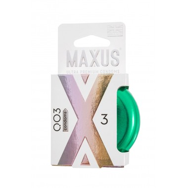 Презервативы Maxus, тонкие, латекс, железный кейс, 18 см, 5,3 см, 3 шт.