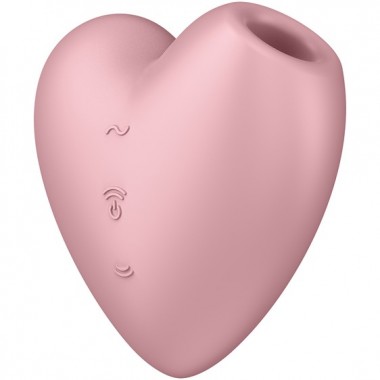 ВАКУУМ-ВОЛНОВОЙ БЕСКОНТАКТНЫЙ СТИМУЛЯТОР КЛИТОРА SATISFYER CUTIE HEART, СИЛИКОН, РОЗОВЫЙ