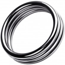 КОЛЬЦО НА ПЕНИС TOYFA METAL, СЕРЕБРЯНОЕ, L