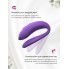 Светло-фиолетовый вибратор для пар «Sync O»