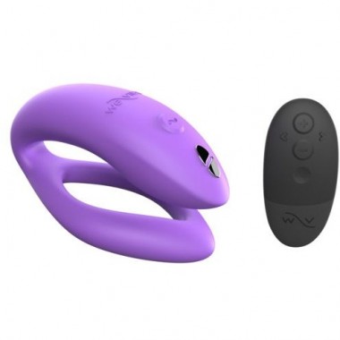 Светло-фиолетовый вибратор для пар «Sync O»