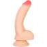Реалистичный фаллоимитатор RealStick Nude Nash, PVC, телесный, 18 см