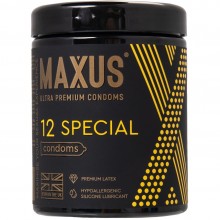 Презервативы точечно-ребристые MAXUS Special X-Edition 12 шт 