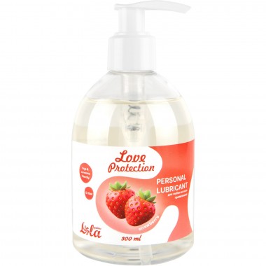 Лубрикант на Водной Основе Lola Games Love Protection Strawberry 300ml
