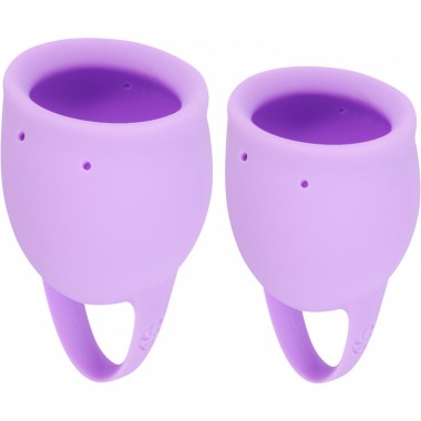 НАБОР МЕНСТРУАЛЬНЫХ ЧАШ NATURAL WELLNESS ORCHID LAVANDER 