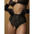 Высокие трусики черные с шнуровкой сзади (Easy to love) (42-44)