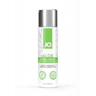 Гель на водной основе с настоем органического алоэ и гиалуроновой кислоты/ JO ALOE - 120 мл.