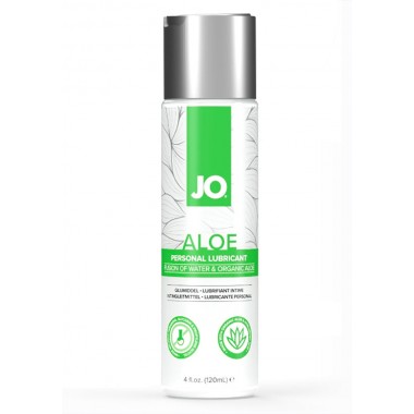 Гель на водной основе с настоем органического алоэ и гиалуроновой кислоты/ JO ALOE - 120 мл.