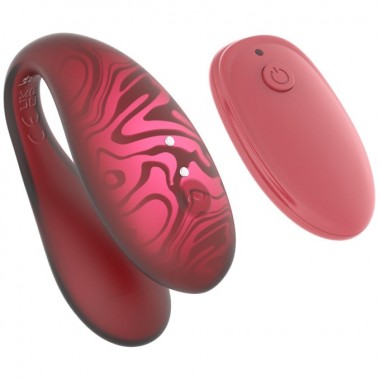 Парный вибромассажер TWIN+, Red с пультом дистанционного управления и управлением через приложение.