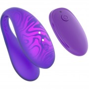 Парный вибромассажер TWIN+,Purple с пультом дистанционного управления и управлением через приложение