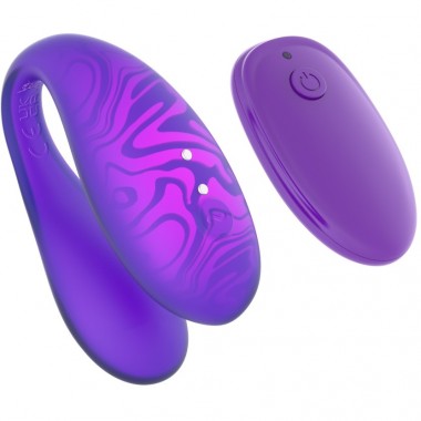 Парный вибромассажер TWIN+,Purple с пультом дистанционного управления и управлением через приложение