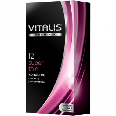 Презервативы VITALIS PREMIUM №12 супер-тонкие (12шт)