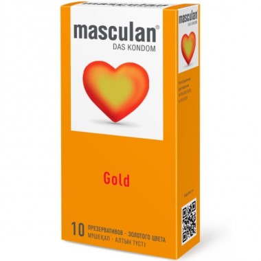 ПРЕЗЕРВАТИВЫ MASCULAN 5 ULTRA (УТОНЧЕННЫЙ ЛАТЕКС ЗОЛОТОГО ЦВЕТА) 10 штук