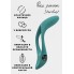 Эрекционное виброкольцо Pure Passion Stardust Green