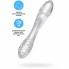 Двусторонний фаллоимитатор Satisfyer Dazzling Crystal 1, стекло, прозрачный, 18,5 см