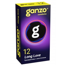 Презервативы Ganzo, Long Love,с анастетиком, латекс,18 см, 5,2 см, 12 шт. Презервативы Ganzo, Long Love,с анастетиком, латекс,18 см, 5,2 см, 12 шт.