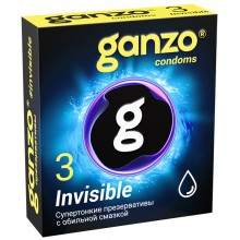 Презервативы Ganzo, Invisible, супер тонкие, латекс,18 см, 5,2 см, 3 шт. Презервативы Ganzo, Invisible, супер тонкие, латекс,18 см, 5,2 см, 3 шт.