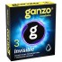 Презервативы Ganzo, Invisible, супер тонкие, латекс,18 см, 5,2 см, 3 шт.
