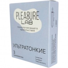 Презервативы ультратонкие Pleasure Lab 3 шт Презервативы ультратонкие Pleasure Lab 3 шт