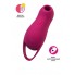 Вакуум-волновой стимулятор клитора с вибрацией Satisfyer Pocket Pro 1, силикон, бордовый, 13,9 см
