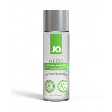 Гель на водной основе с настоем органического алоэ и гиалуроновой кислоты/ JO ALOE - 60 мл.