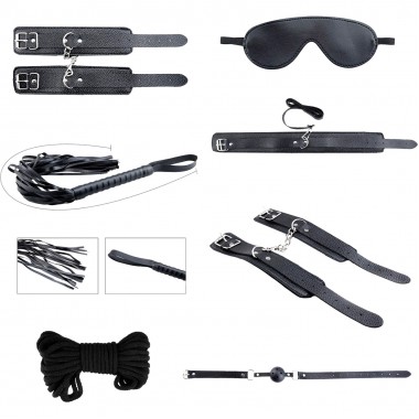 Набор аксессуаров Secret Desires Black BDSM Kit 33559AL