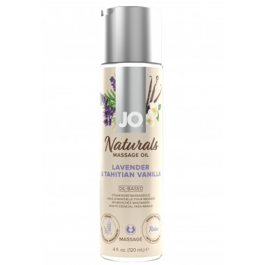 Массажное масло JO - Lavender & Vanilla/Лаванда и ваниль 120 mL
