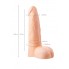 Фаллопротез RealStick Strap-On Alister, TPE, телесный, 15 см