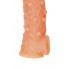 Насадка реалистичная KOKOS NUDE SLEEVE с дополнительной стимуляцией, TPE, телесная, 14 см