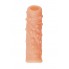Насадка реалистичная KOKOS NUDE SLEEVE с дополнительной стимуляцией, TPE, телесная, 14 см